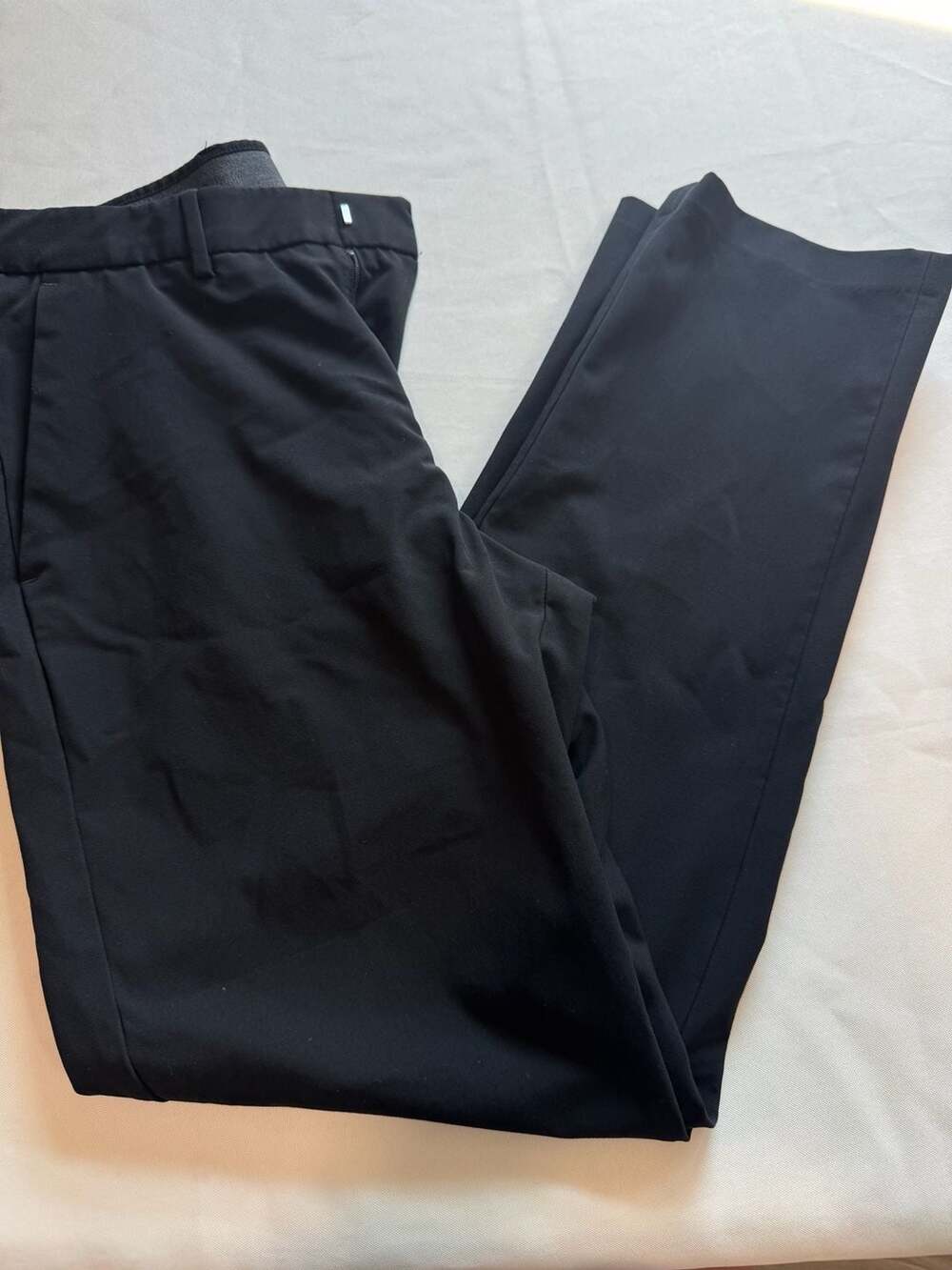 J.M. Haggar Slim Fit Black Dress Pants 32x30 Career Office Trousers